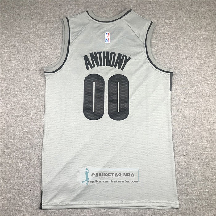 Camiseta Portland Trail Blazers Carmelo Anthony Earned 2020-21 Gris